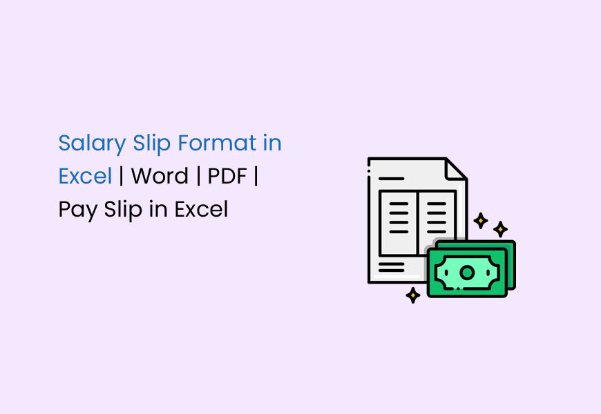 Salary Slip Format In Excel Word And PDF Download Payslip 