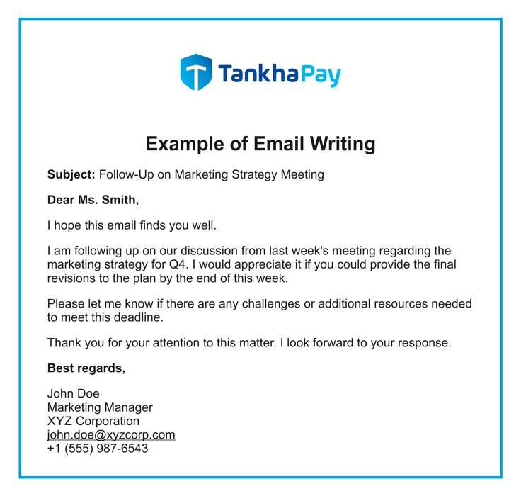 Email Writing Format