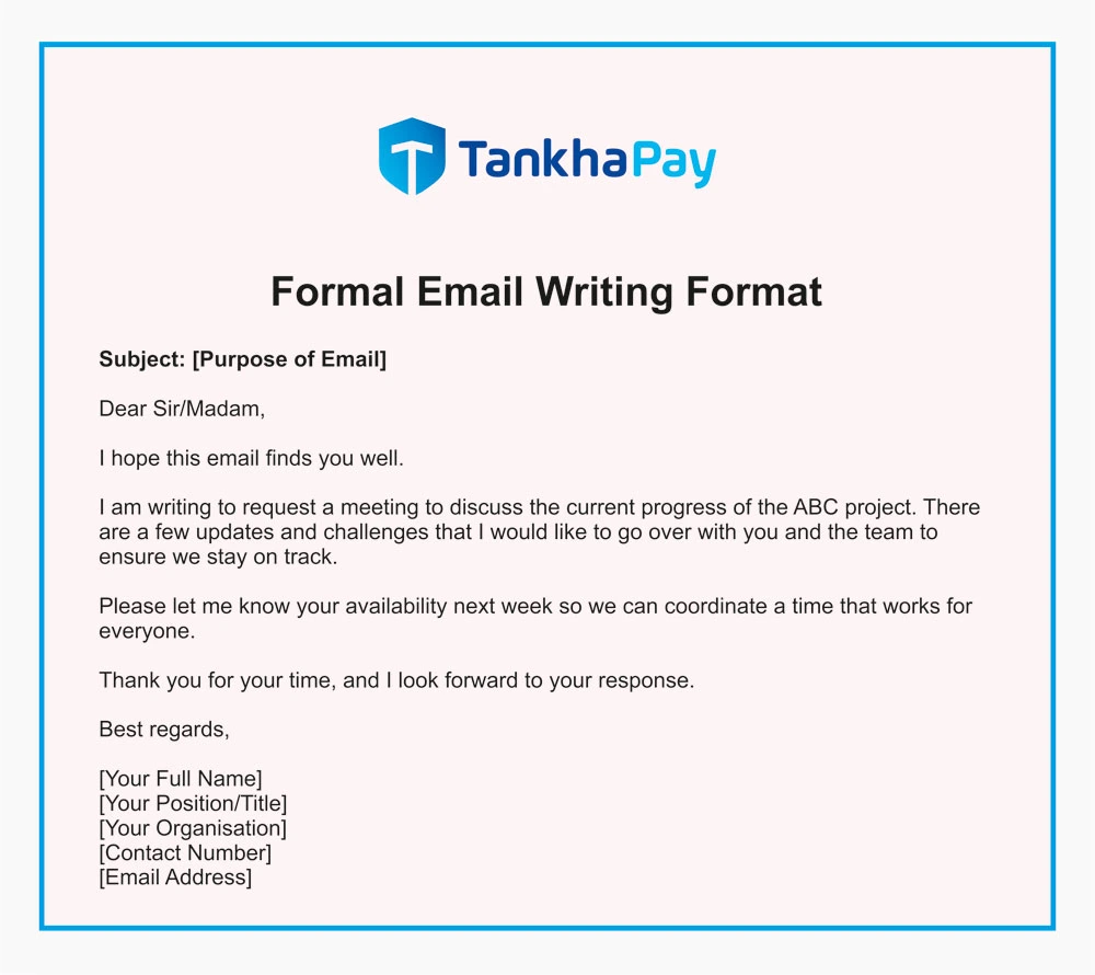 Formal Email Writing Format