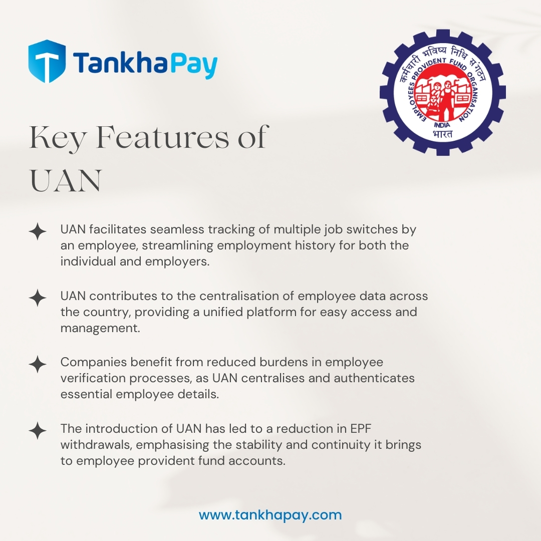 Key Features of 
UAN