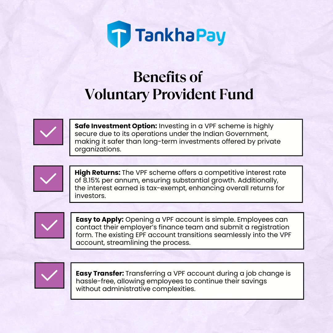 Benefits of 
Voluntary Provident Fund