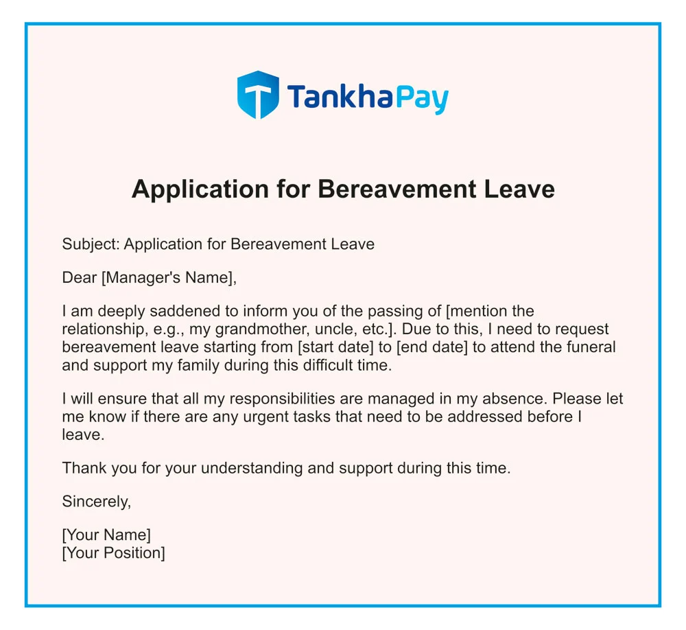 Bereavement Leave Application