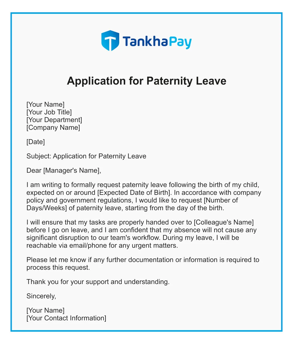 Application for Paternity Leave