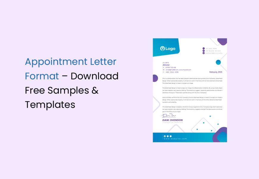 Appointment Letter Format