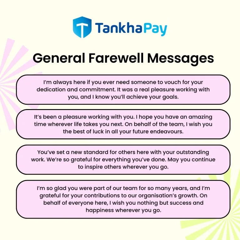 General Farewell Messages