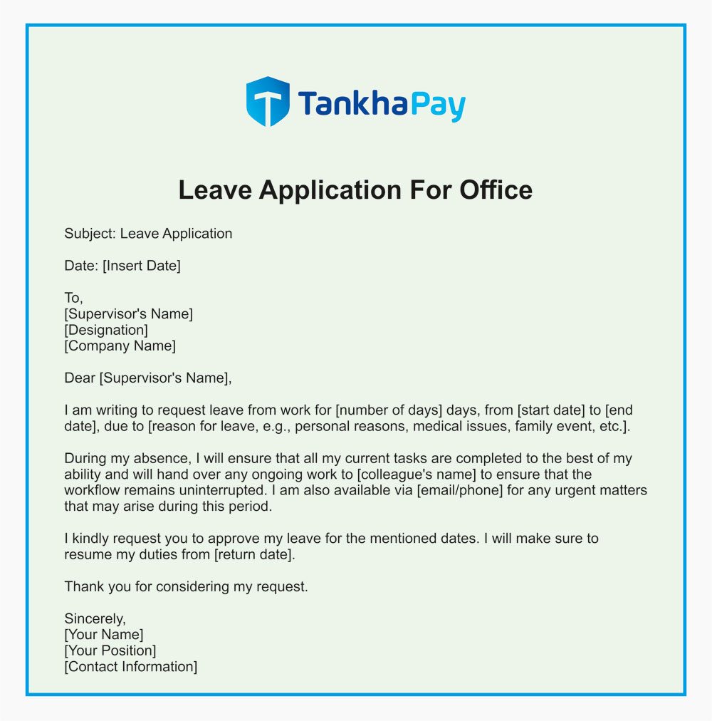 Leave Application For Office