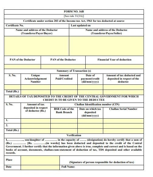 Form 16B Sample